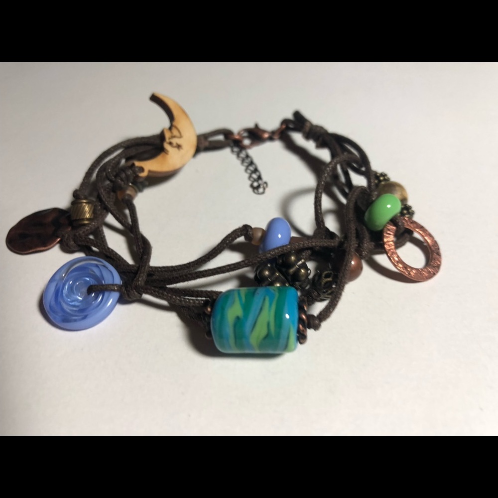 Whimsical Artisan made bracelet - new- kept in packaging
